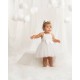 Caramelo Kids SS26 Ivory Baby Strappy Party Dress 0321258 Caramelo Kids SS26 Ivory Baby Strappy Party Dress 0321258