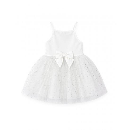 Caramelo Kids SS26 Ivory Strappy Party Dress 0321256