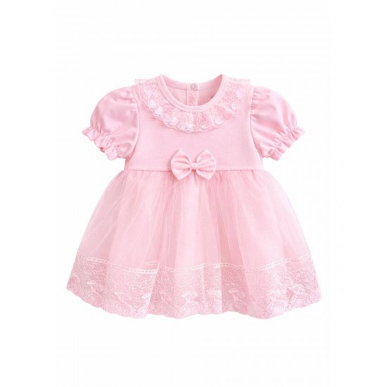 Caramelo Kids SS26 Pink Baby Girl Dress 391202