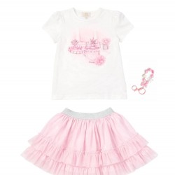 Caramelo Kids SS26 Pink Perfume Graphic Skirt Set 3453114 Caramelo Kids SS26 Pink Perfume Graphic Skirt Set 3453114