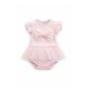 Caramelo Kids SS26 Pink Tulle Bow Romper 0357265 Caramelo Kids SS26 Pink Tulle Bow Romper 0357265