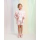 Caramelo Kids SS26 Pink Jersey Bow Cardigan, Top and shorts Set 0314262 Caramelo Kids SS26 Pink Jersey Bow Cardigan, Top and shorts Set 0314262