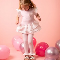 Caramelo Kids SS26 Pink Striped Frill Top and Legging Set 3498123 Caramelo Kids SS26 Pink Striped Frill Top and Legging Set 3498123