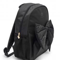 Caramelo Kids Black Backpack with Bow 299401