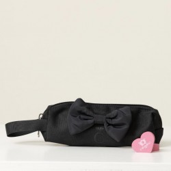Caramelo Kids Black Pencil Case with Bow 299406