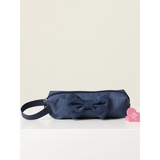 Caramelo Kids Navy Pencil Case with Bow 299406