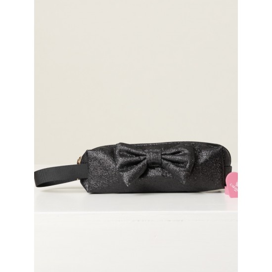 Caramelo Kids Black Glitter Pencil Case 299407