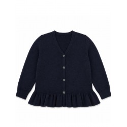 Caramelo Kids Navy School Frill Edge Cardigan 2051179