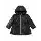 Caramelo Kids Girls Black Glitter Rain Mac 342397