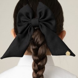 Caramelo Kids Girls Black School Hair Bow with Alligator clip 349793