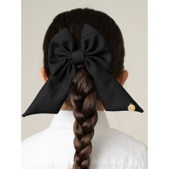 Caramelo Kids Girls Black School Hair Bow with Alligator clip 349793