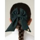 Caramelo Kids Girls Bottle Green School Hair Bow with Alligator clip 349793