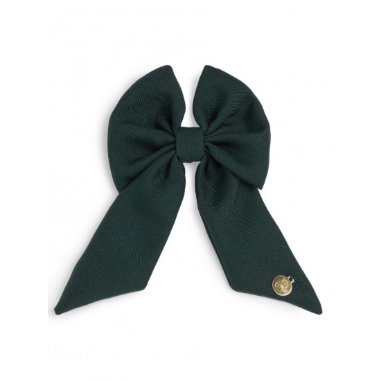 Caramelo Kids Girls Bottle Green School Hair Bow with Alligator clip 349793