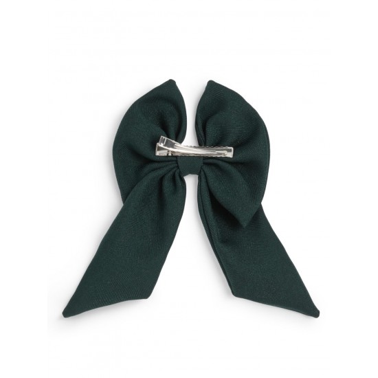 Caramelo Kids Girls Bottle Green School Hair Bow with Alligator clip 349793