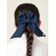 Caramelo Kids Girls Navy School Hair Bow with Alligator clip 349793