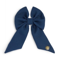 Caramelo Kids Girls Navy School Hair Bow with Alligator clip 349793