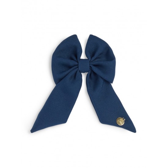 Caramelo Kids Girls Navy School Hair Bow with Alligator clip 349793