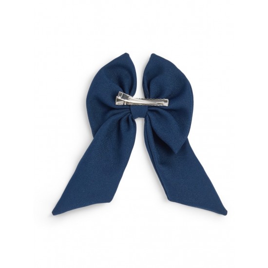Caramelo Kids Girls Navy School Hair Bow with Alligator clip 349793
