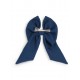 Caramelo Kids Girls Navy School Hair Bow with Alligator clip 349793