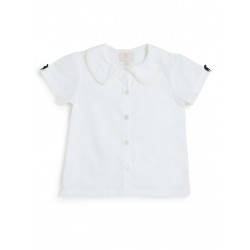 Caramelo Kids Black School Shirt with Satin Bows 349790