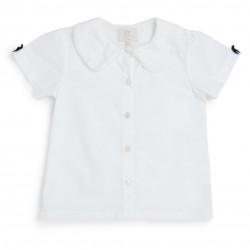 Caramelo Kids Black School Shirt with Satin Bows 349790