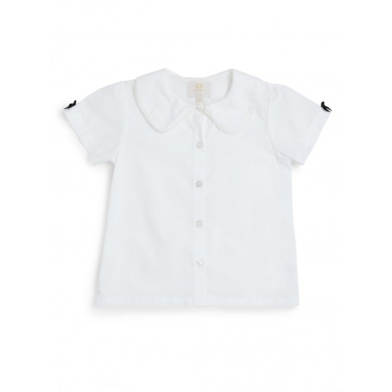 Caramelo Kids Black School Shirt with Satin Bows 349790