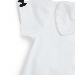 Caramelo Kids Black School Shirt with Satin Bows 349790
