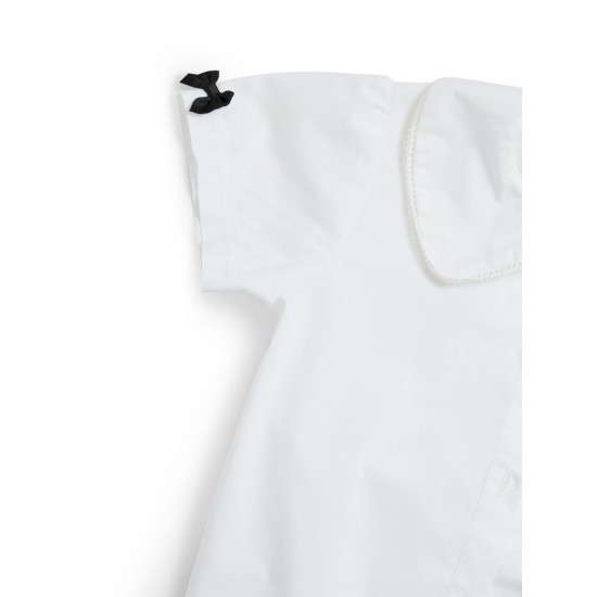 Caramelo Kids Black School Shirt with Satin Bows 349790