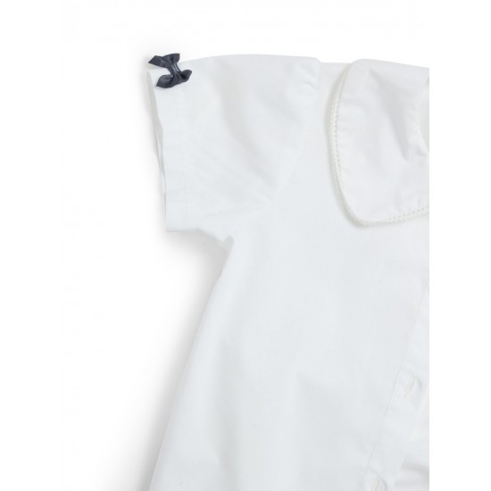 Caramelo Kids Grey School Shirt with Satin Bows 349790