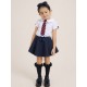 Caramelo Kids Girls Navy Skater School Skirt with In-built Shorts 3453118