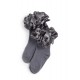 Caramelo Kids Girls Grey Ankle socks 049