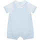 Emile et Rose  SS26 Blue Short bib Romper with emb bear features & 3D ears 7353PB