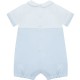 Emile et Rose  SS26 Blue Short bib Romper with emb bear features & 3D ears 7353PB