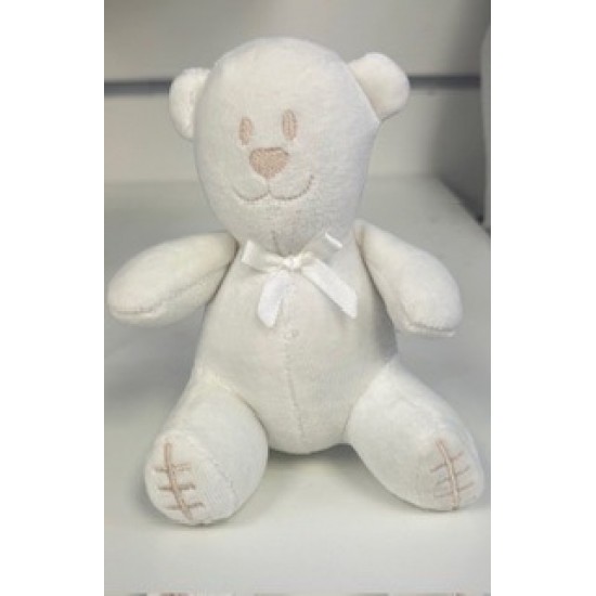 Emile et Rose Small Keepsake White Soft Toy Teddy Bear 