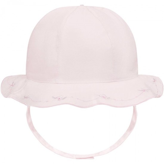 emile et rose ss26 girls pink floral sunat with embroidered scallop brim 4789pp emile et rose ss26 girls pink floral sunat with embroidered scallop brim 4789pp