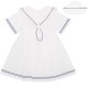 Emile et Rose SS26 Girls White Sailor Dress and Hat 8468WH Emile et Rose SS26 Girls White Sailor Dress and Hat 8468WH