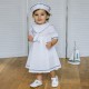 Emile et Rose SS26 Girls White Sailor Dress and Hat 8468WH Emile et Rose SS26 Girls White Sailor Dress and Hat 8468WH