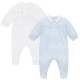 Emile et Rose SS26 Boys Blue & White Babygrow Twin Pack 2645 Emile et Rose SS26 Boys Blue & White Babygrow Twin Pack 2645