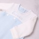 Emile et Rose SS26 Pale Blue 2Pc interlock All in One Romper 2643PB