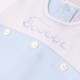 Emile et Rose SS26 Pale Blue 2Pc interlock All in One Romper 2643PB