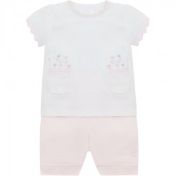 Emile et Rose SS26 Top with floral embroidery pockets & shorts 5400PP