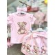 Gio Bambini SS26 Girls Pink skirt set Teddy Bear YG-33-1 Gio Bambini SS26 Girls Pink skirt set Teddy Bear YG-33-1