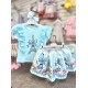Gio Bambini SS26 Girls Mint Blue skirt set YG-31-1