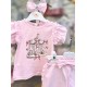 Gio Bambini SS26 Girls Pink Top and Shorts set Carousel YG-38-1 Gio Bambini SS26 Girls Pink Top and Shorts set Carousel YG-38-1