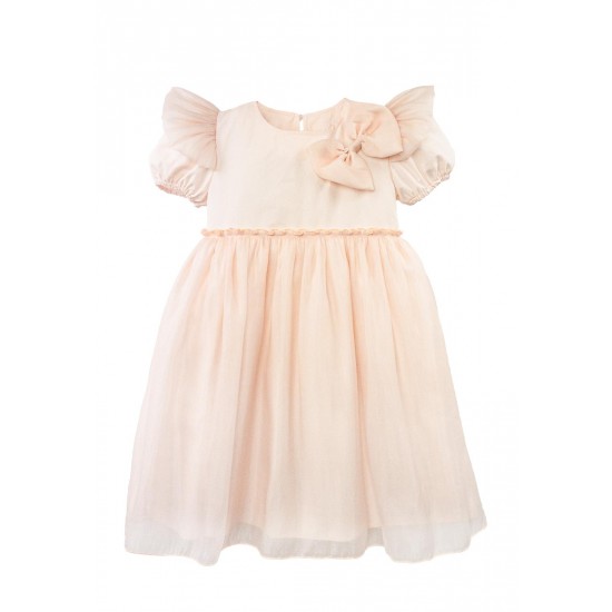 Jamiks Sloane Peach Dress with Bow JLI031