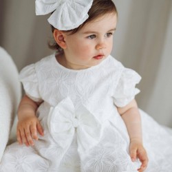 Jamiks Hervia Ivory Dress with Bow JLI036