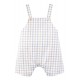Jamiks Flumi Top and Dungaree set - Beige and  blue Check JLI021