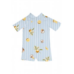 Jamiks Carsten Beach Playsuit - Coconut Blue JLI130