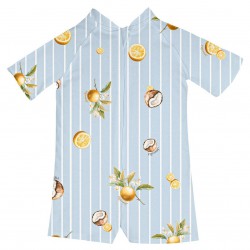 Jamiks Carsten Beach Playsuit - Coconut Blue JLI130