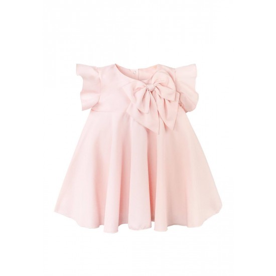 Jamiks Amantha Pink Dress with Bow JLI035